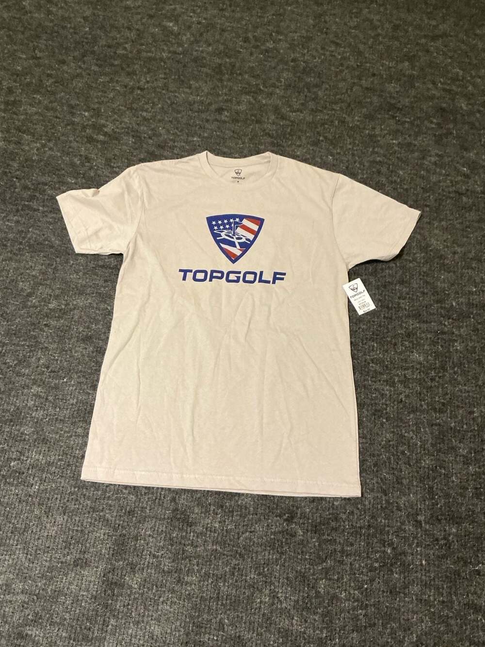 Topgolf Men's Hero Tee Light Gray T-Shirt Size Medium New with Tags